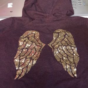 Glitter wing hoodie